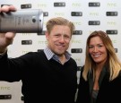 Peter Schmeichel and Emma Byrne HTC Appearance