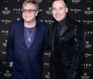 Elton John and David Furnish  At Fizz Las Vegas Grand Opening At Caesars Palace