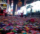 Revelers Celebrate New Year's Eve In New York's Times Square