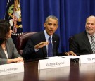 President Barack Obama Meets With Agriculture And Business Leaders