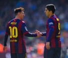 Lionel Messi and Luis Suarez