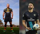 England’s James Haskell, Arsenal’s Olivier Giroud Go Naked for Fred Goudon’s ‘Dieux Du Stade’ Book  