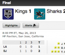 Kings vs Sharks