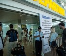 Tourists at the Airport