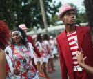 Carnival Rehearsals Take Place At Rio's Sambodrome