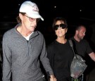 Bruce Jenner and Kris Jenner are seen at LAX 