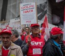 Demonstration Held Against The Current Impeachment Calls For Brazilian President Dilma Roussef